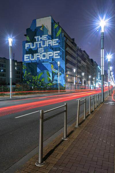 Belgium pictures - The Future Is Europe - Mural