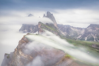 The Dolomites photography locations - Seceda Ridge View