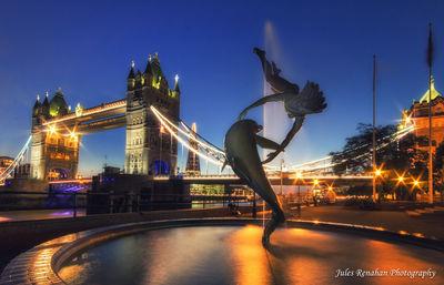 London photo guide - Girl with a Dolphin Fountain
