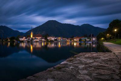 photo spots in Bayern - View of the church of St.Laurentius over Tegernsee
