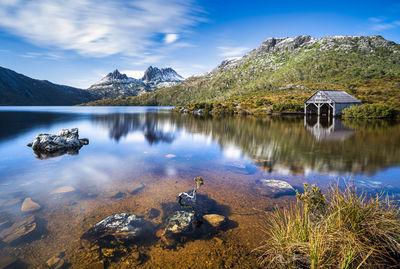 Tasmania instagram locations - Cradle Mountain, Dove Lake Boatshed, Tasmania