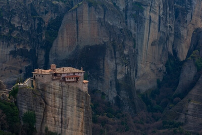 Greece photography locations - Varlaam monastery deck