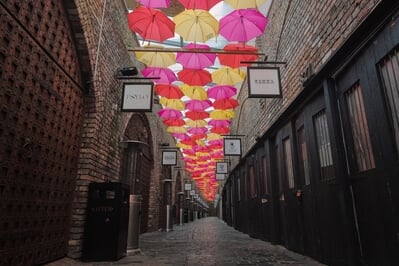 London photography guide - Camden Market Umbrellas