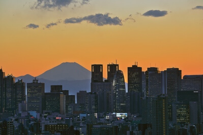 東京都 instagram spots - Mount Fuji from Bunkyo Civic Centre Observation Deck
