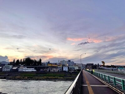 Japan instagram spots - View From Ojiya City Bridge