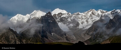images of Everest Region - Everest and Lhotse from Shuri Tsho Lake