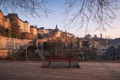 photography locations in Luxembourg City - Corniche Viewpoint & Bench