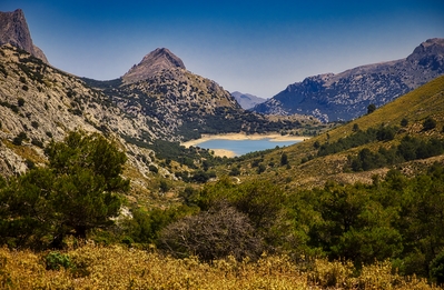 Balearic Islands instagram spots - View of Cùber Lake, Tramutana Mountains