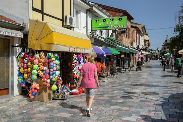 St Clement street at Ohrid