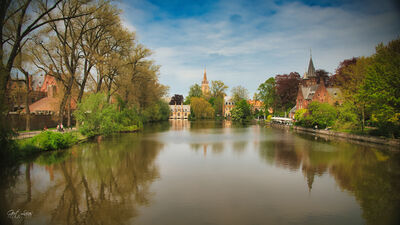 Bruges photo locations - Minnewaterbrug Views