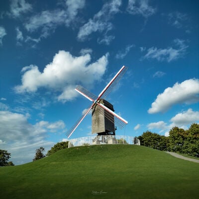 photography spots in Belgium - Windmills of Bruges