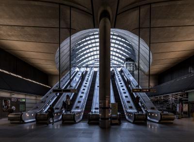 London photography locations - Canary Wharf Underground Station