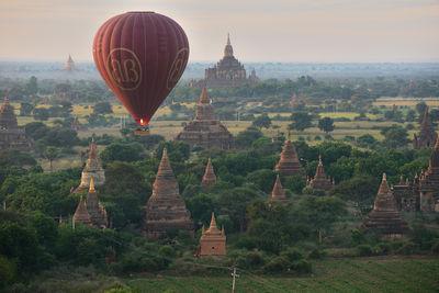Myanmar (Burma) photo locations - Balloons over Bagan