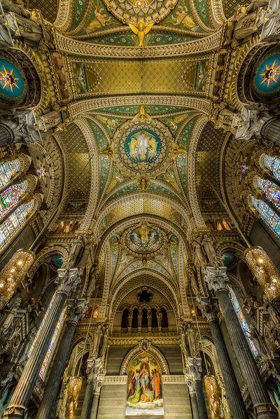 Picture of Interior of the basilica of Fourviere - Interior of the basilica of Fourviere