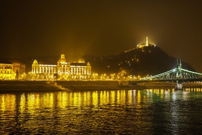 Image of Hungarian Parliament at Night (River Cruise) - Hungarian Parliament at Night (River Cruise)