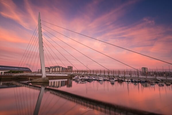 Sail Bridge at sunset