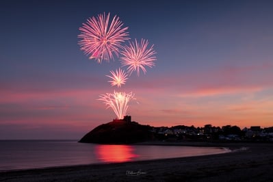 United Kingdom photo events - Criccieth Fireworks