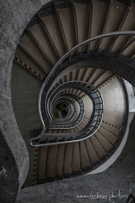 China photos - Spiral Staircase at Laoximen Cultural Center