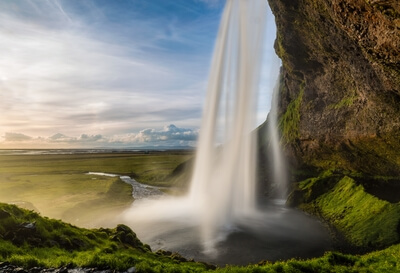 Picture of Seljalandsfoss - walk behind the waterfall - Seljalandsfoss - walk behind the waterfall