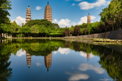 The three Pagodas of the Chongsheng Temple