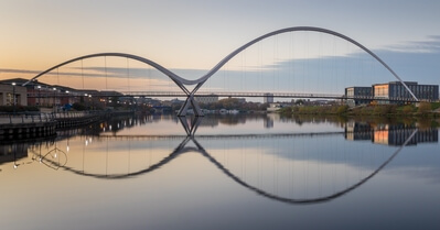 Photo of View of the Infinity Bridge, Stockton on Tees - View of the Infinity Bridge, Stockton on Tees
