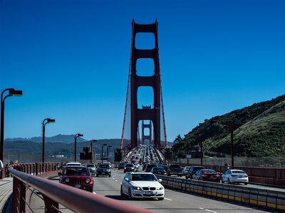 Image of Golden Gate Bridge View Vista Point - Golden Gate Bridge View Vista Point