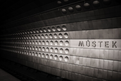 pictures of Prague - Můstek Metro Station