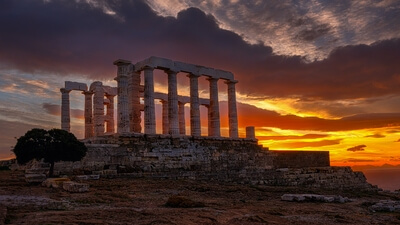 Picture of Temple of Poseidon - Sounion - Temple of Poseidon - Sounion