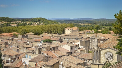 Gard photography spots - Sommières - overlooking the village