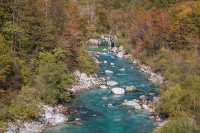 Triglav National Park photography locations - Soča River View near Kozjak Waterfall