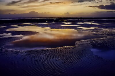Photo of Goring Beach at Low Tide - Goring Beach at Low Tide