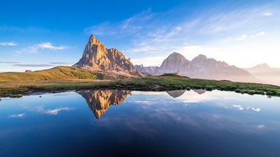 Picture of Passo Giau - Pond Reflections - Passo Giau - Pond Reflections