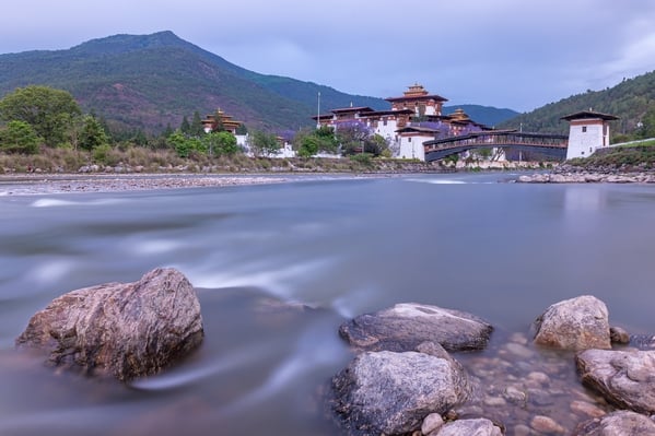 Punakha Dzong - view from down river.