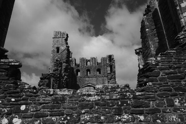 You can take close ups or wide angle shots, making use of the ruins to "frame" your perspective.