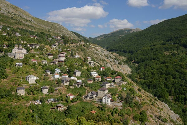 Galichnik Village - the view from Hotel Neda