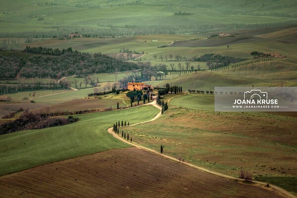 Panoramic view from the town of Pienza