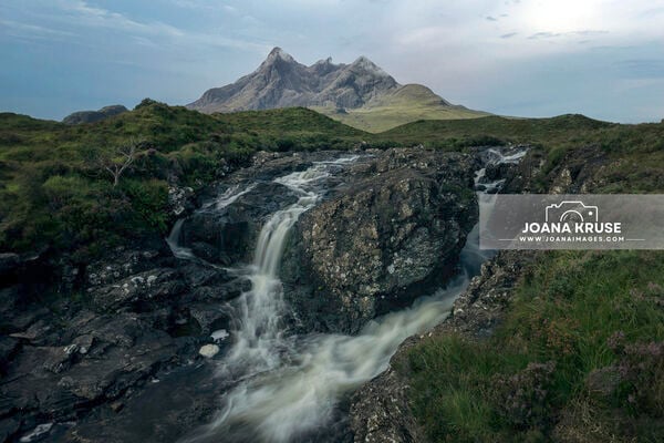 Sligachan Waterfalls are a series of waterfalls on the River Sligachan, cascading down the slopes of the Cuillin Mountains.