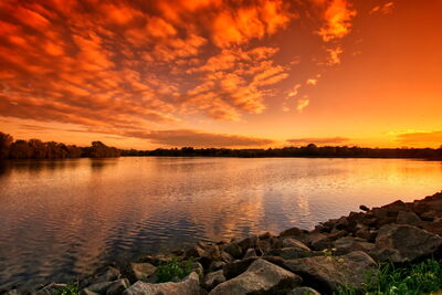 photo locations in England - Sunset over Daventry Reservoir