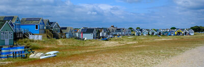 Image of Beach huts at Mudeford Sandbank - Beach huts at Mudeford Sandbank