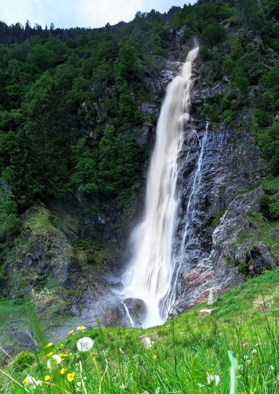 Italy instagram spots - Parcines Waterfall