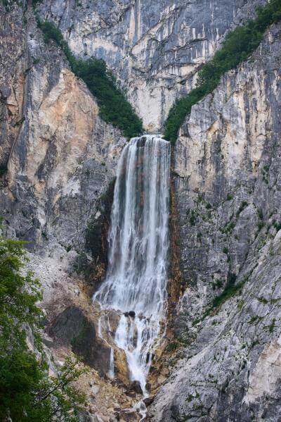Soča River Valley photography locations - Boka Waterfall 