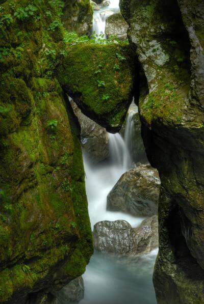 photography spots in Soča River Valley - Tolminka Gorge