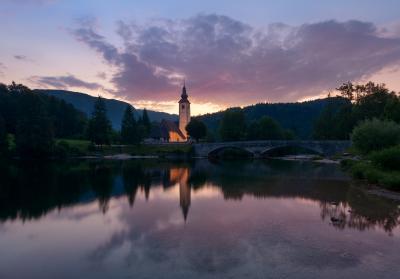 Photographing Lakes Bled & Bohinj - Lake Bohinj - St John's Church