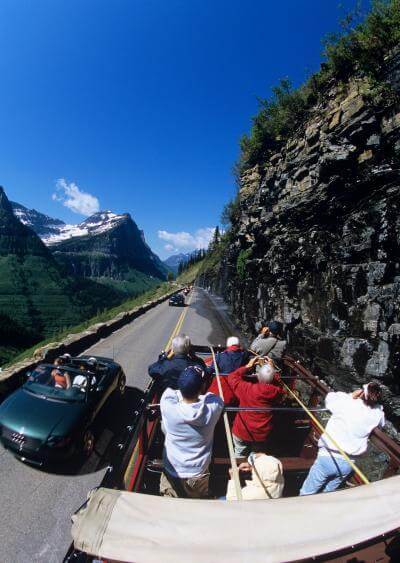 images of Glacier National Park - Red Jammer Buses